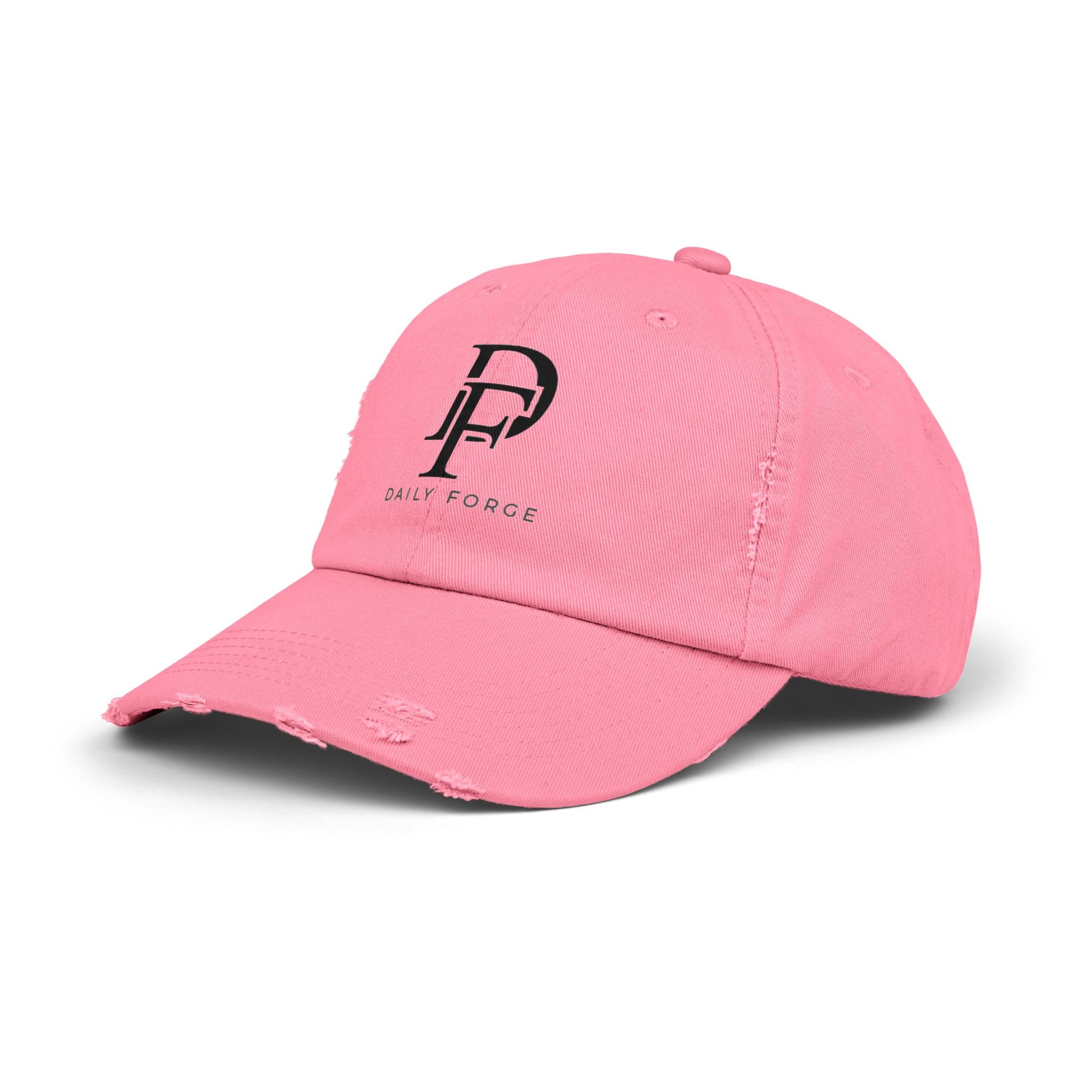 Pink Summer Distressed Caps Side