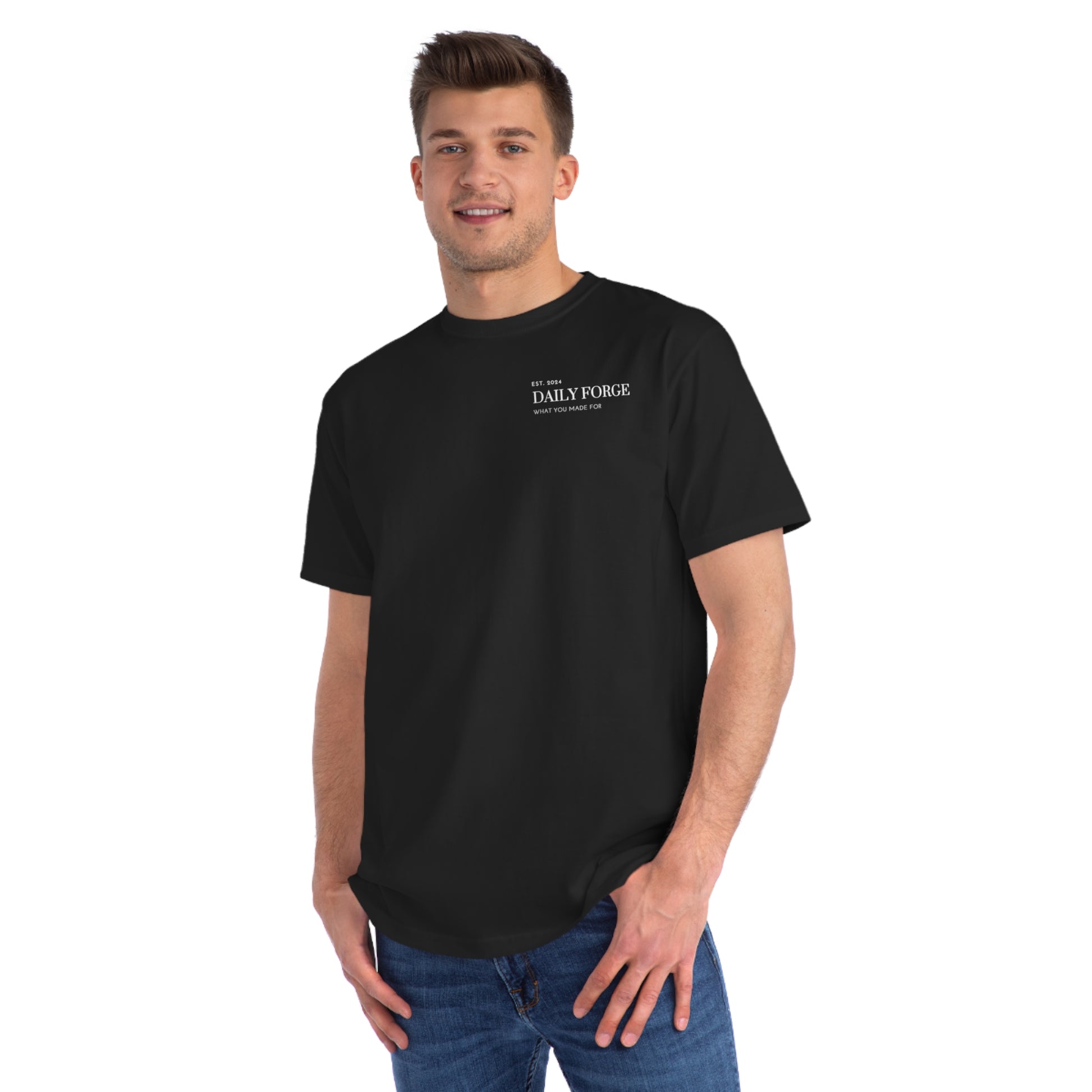 Black Men Classic T-Shirt Front Male