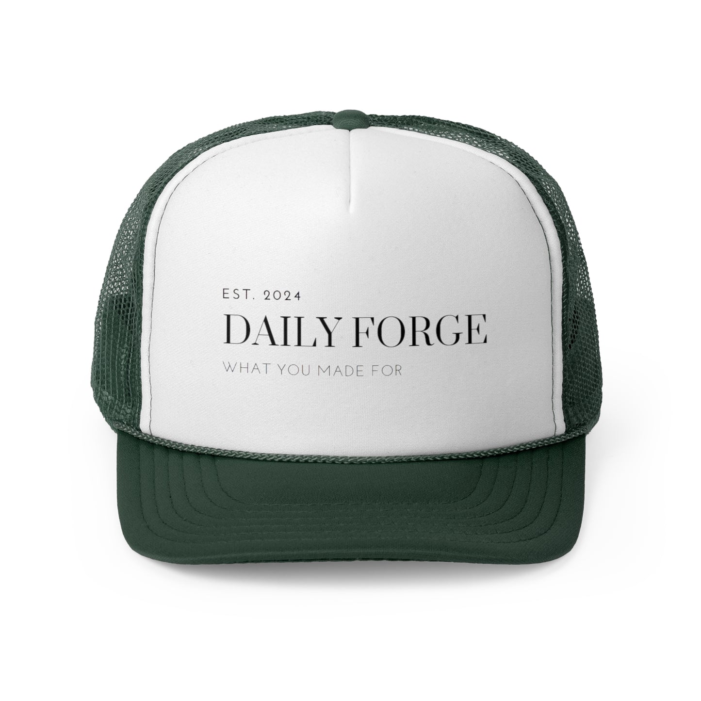 Dark Green  Outdoor Summer Trucker Caps Front