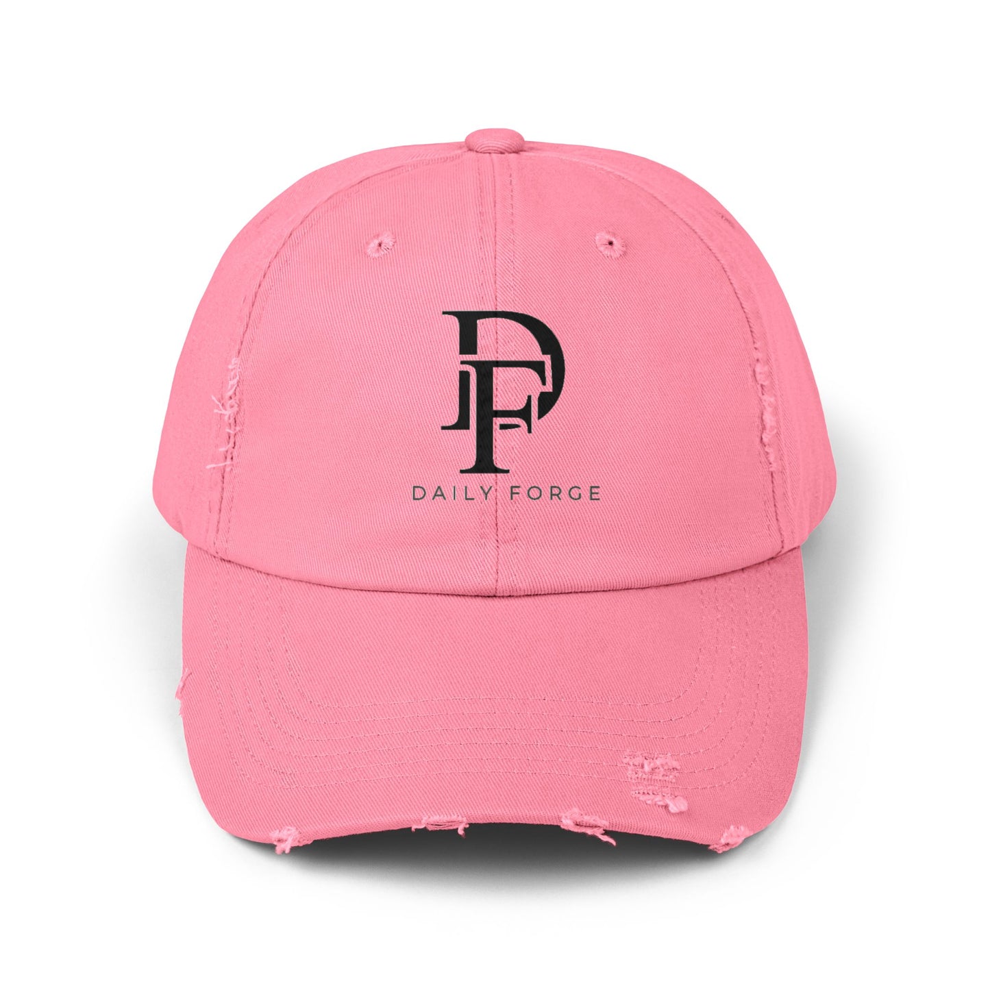 Pink Summer Distressed Caps Front