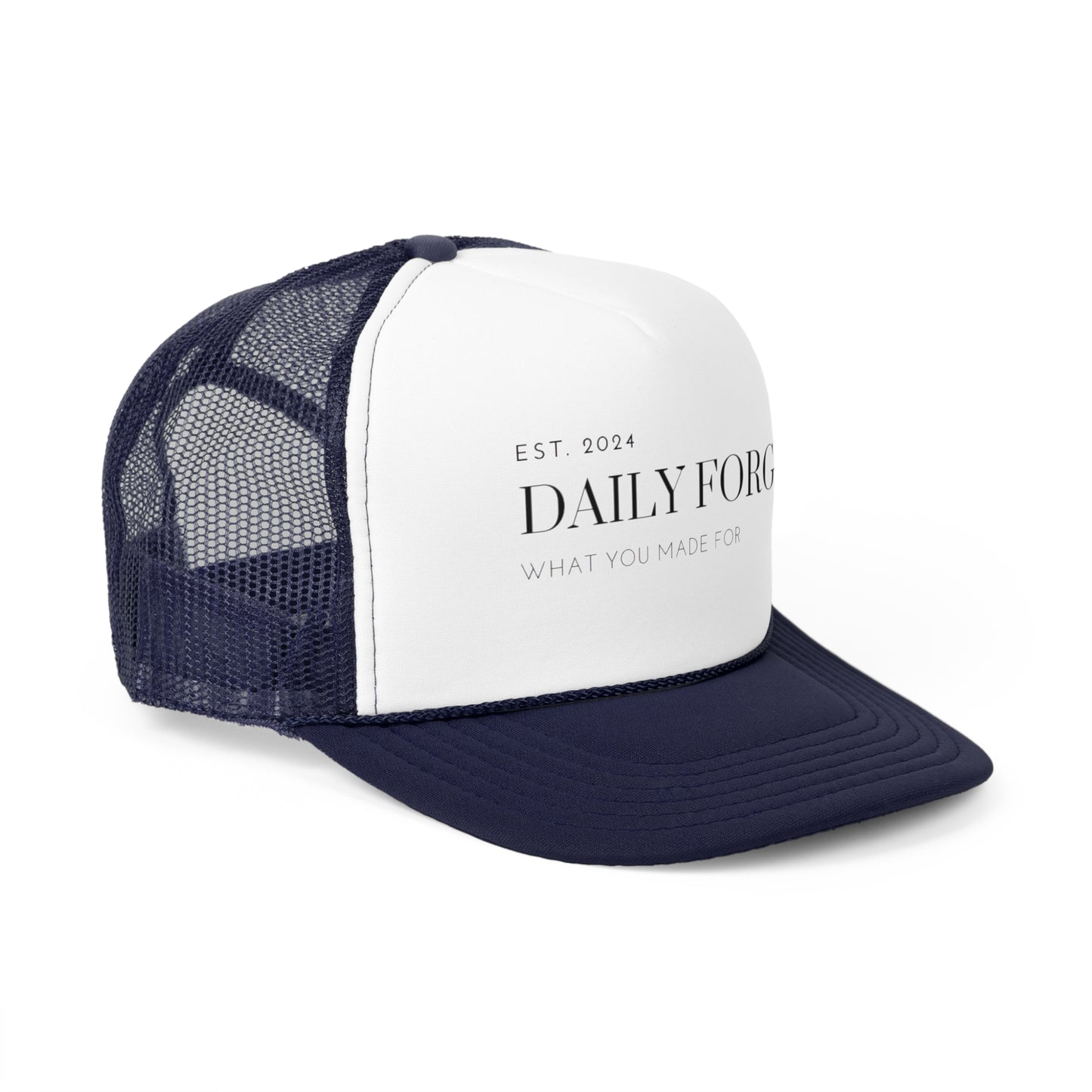 Navy  Outdoor Summer Trucker Caps Side